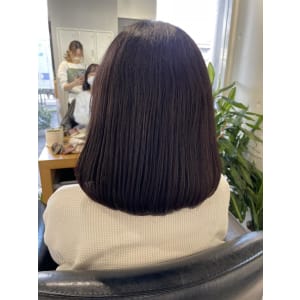 ロングボブスタイル/マットブラウン