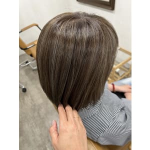 白髪ぼかしハイライト20代30代40代￥15400
