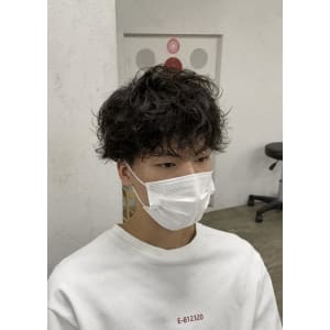 スパイラルパーマ/マッシュ/メンズ/￥10780