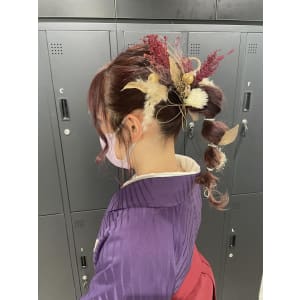 miu&伊藤夏海  和装ヘアアレンジ◎