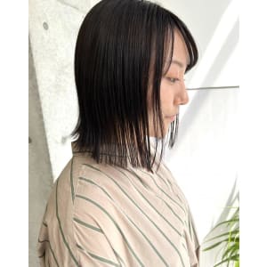【豊塚】切りっぱなし前下がりボブ/髪質改善トリートメント