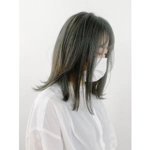 [LEMO小野寺]オリーブグレージュ ストレート