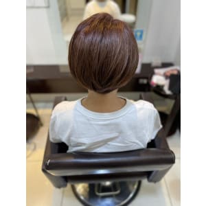 美髪イルミナカラーピンク