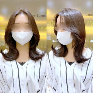 韓国　くびれヘア　アースカラー