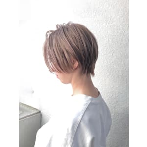 20代30代大人可愛い透明感ピンクブラウンケアブリーチ小顔