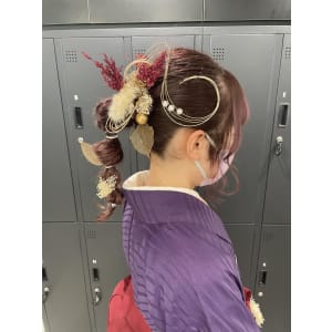 miu&伊藤夏海 和装ヘアアレンジ◎