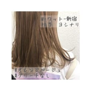 W-ワット-新宿担当ヨシナリ*ブリーチなしオレンジベージュ☆ - W(ワット)原宿店【ワットハラジュク】掲載中