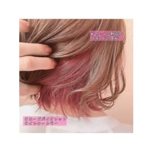 【W-ワット-新宿店 田辺】インナーカラーローズバイオレット