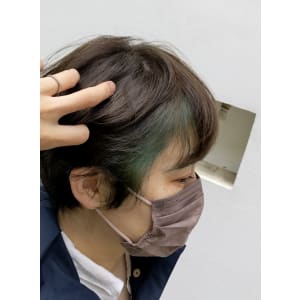 ショート×フェイスフレーミング♪グリーン【我孫子】 - AVENIR 我孫子店【アブニールアビコテン】掲載中
