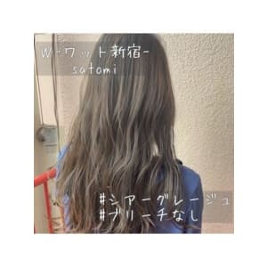 【W-ワット-原宿店 】シアーグレージュ！
