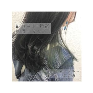 W-ワット-原宿店*インナーグリーン×ブリーチ1回 - W(ワット)原宿店【ワットハラジュク】掲載中