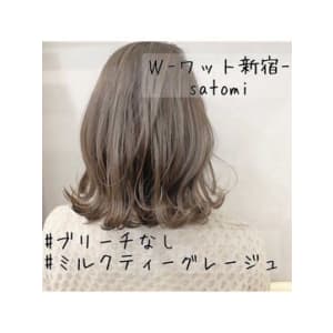 【W-ワット-原宿店 】大人気♪ミルクティーグレージュ