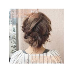 【W-ワット-原宿店 】ゆるふわヘアセット