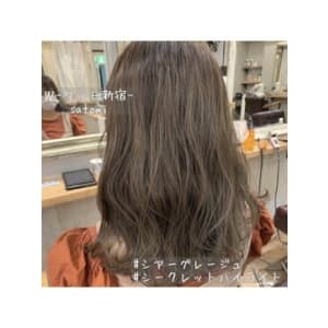【W-ワット-原宿店 】大人気透け感グレージュcolor！