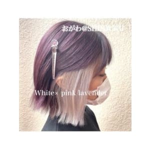 【＊White ??pink lavender＊】