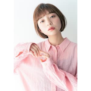 大人可愛いパッツン丸みボブ☆20代/30代/40代/50代