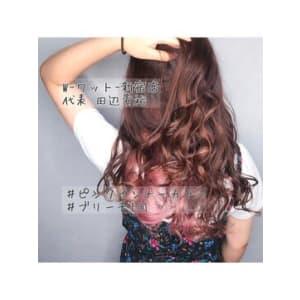 【W-ワット- 原宿店】大人可愛い☆ピンクインナーカラー