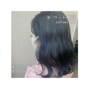 【W-ワット-原宿店 】外国人風ネイビーブルージュ