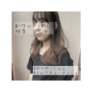 W-ワット-原宿＊グラデーション×ミルクティ☆