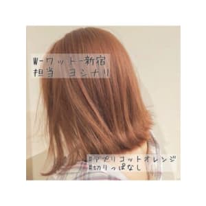 【W-ワット-原宿店＊アプリコットオレンジ
