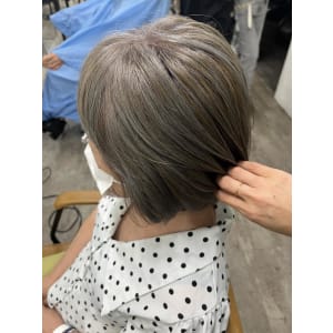 白髪ぼかしハイライト20代30代40代￥15400