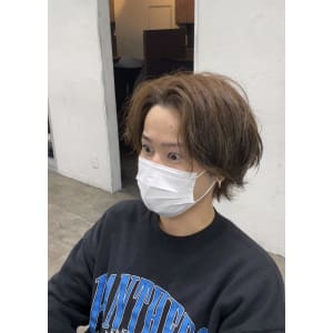 ミディアム/レイヤー/ウルフ/メンズ/￥5280