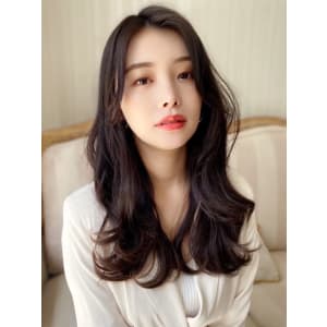 根元ふんわりパーマ　韓国