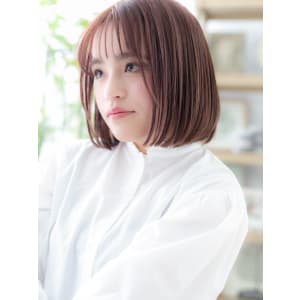 韓国風ベージュピンク小顔切りっぱなしボブ ニュアンスカラー - COVER HAIR & SPA bliss【カバーヘア アンド スパ ブリス】浦和/浦和西口店【カバー ヘア アンド スパ ブリス ウラワ ウラワニシグチテン】掲載中