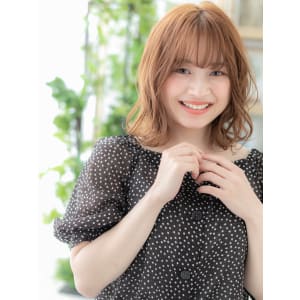 くせ毛風ウェットヘア小顔フレンチガーリー　フレンチガーリー