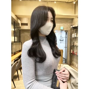 暗髪　韓国ヘア　似合わせカット