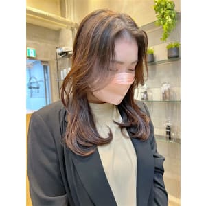 大人韓国　似合わせカット　透け感前髪