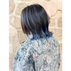 【151e_戸塚】*インナーカラー+ブルー×ブラック*
