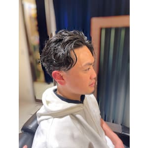 ツーブロック/マッシュパーマ/センターパート【銀座】<理容室