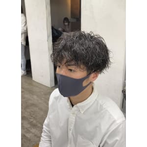 黒髪ツイスパマッシュ/メンズ/パーマ/￥10780