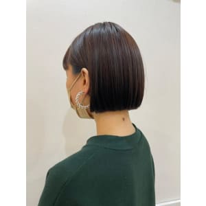 ボブ/ワンレン／耳掛け