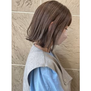 ボブ/カーキグレージュ/髪質改善カラー - The Labo ungu【ザ ラボ アングゥ】掲載中