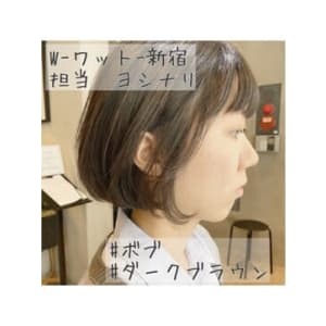 W-ワット-原宿店＊韓国風ボブ×ダークブラウン - W(ワット)原宿店【ワットハラジュク】掲載中