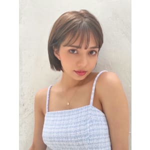 ボブ　似合わせカット　アースカラー