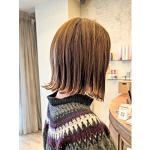 20代30代40代髪質改善ナチュラルボブ艶感アッシュ