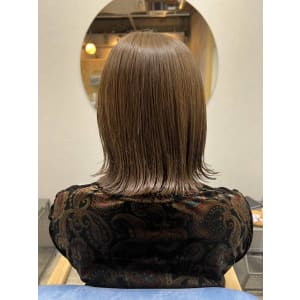 【katachi 】切りっぱなしボブ◎ミルクティーベージュ