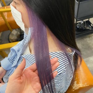 ラベンダーカラー【インナーカラー　髪質改善】