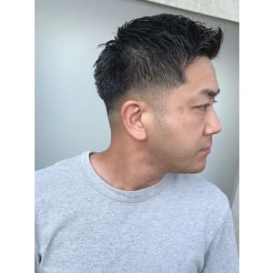 大人の男のアップバングショート - MEN'S SALON alfRed 瑞穂店【メンズサロン アルフレッド ミズホテン】掲載中