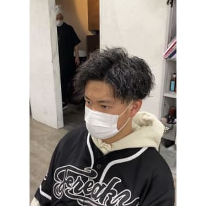 アップバング/ツイスパ/メンズ/パーマ/￥10780