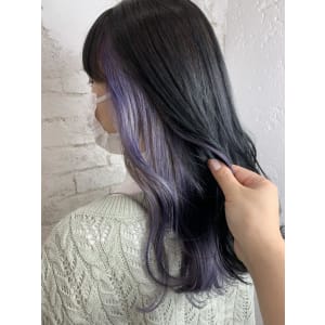 インナーカラーラベンダー10代20代11000円