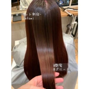 【W-ワット-原宿店】髪質改善艶々ピンクブラウン♪