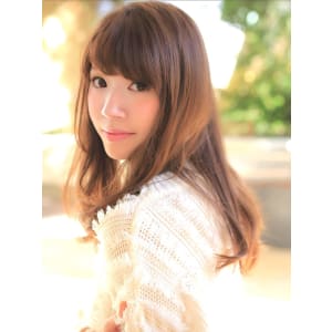 小顔モテふわヘアのルーズロング