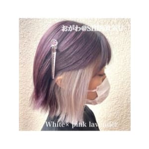 【White×pink lavender】W-ワット-原宿店