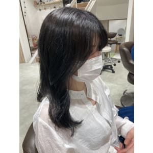 三軒茶屋_レディース_ブラック_黒髪_トリートメント_ロング