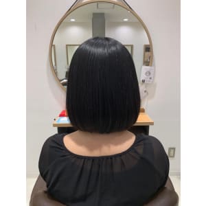 三軒茶屋_ボブ_髪質改善_ストレート_黒髪_トリートメント_