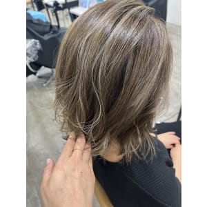 白髪ぼかしハイライト20代30代40代￥15400